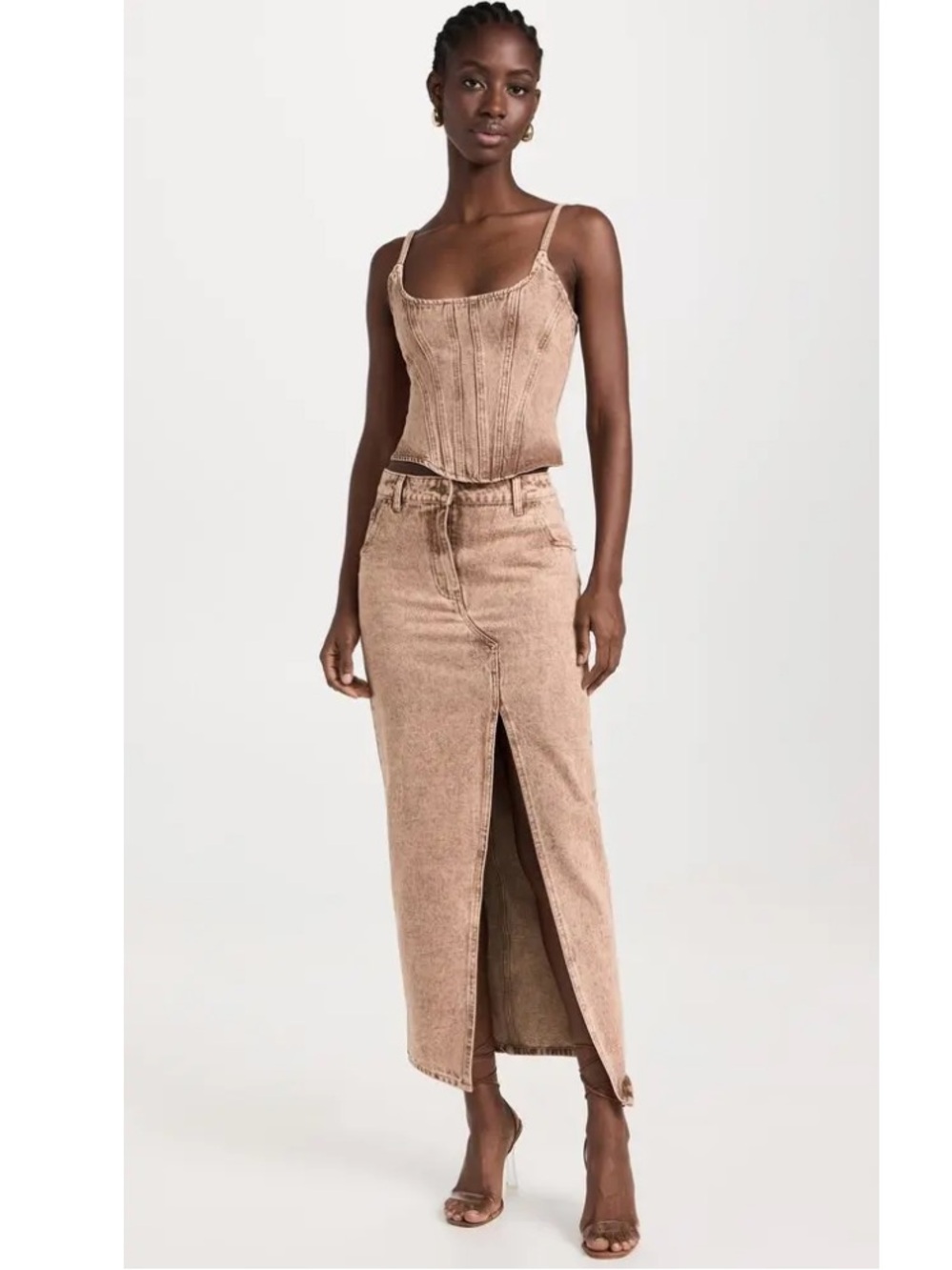NWT Lioness Barbie Split Midi Skirt